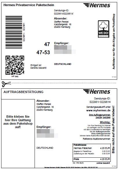 hermes online paketschein drucken|Hermes tarife paket.